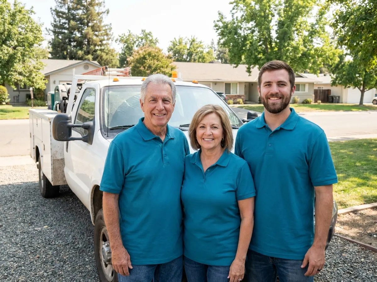 Comfort First Porta Potty portable toilet rentals team in Roseville, CA